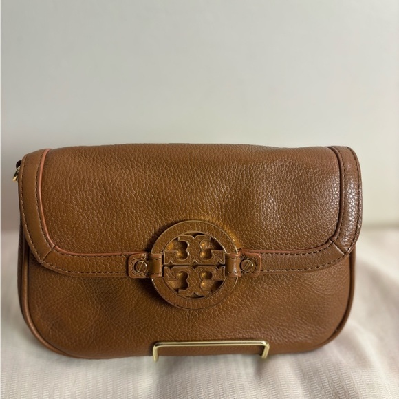 Tory Burch Amanda, Brown Leather, Crossbody/Clutch